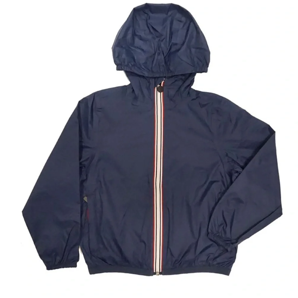 NWT Peekaboo PK Beans Kids Navy Break Free Nylon Packable Windbreaker Jacket